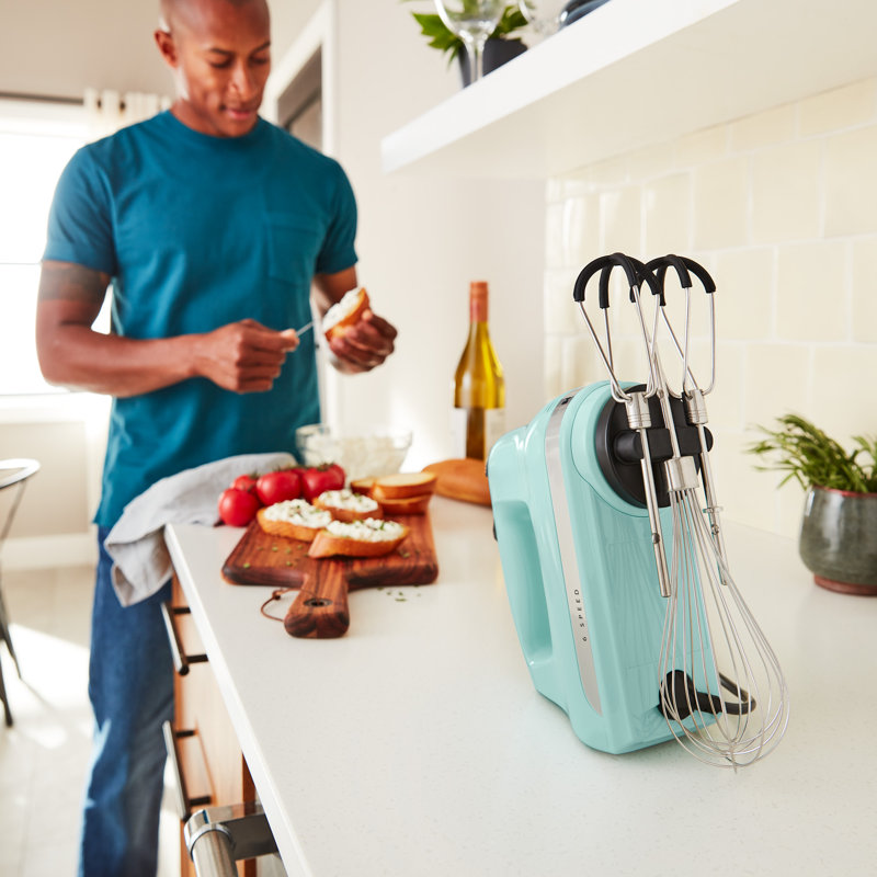 KitchenAid 6 Speed Hand Mixer with Flex Edge Beaters & Reviews Wayfair